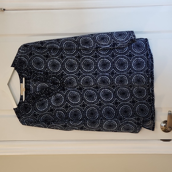 MK Navy & White Beaded Sheer tunic - Picture 5 of 8